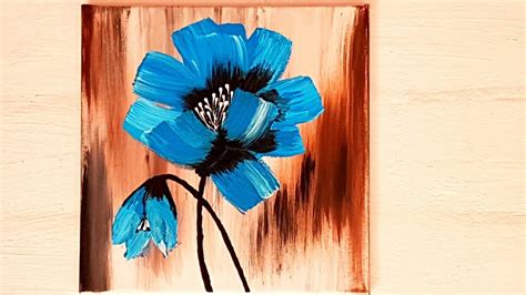 Blumen Malen Acryl Leicht F R Anf Nger Flowers Acrylic Painting Easy