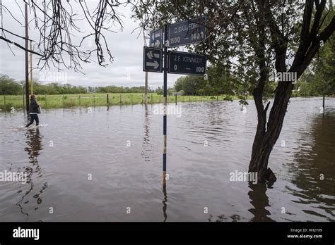 Buenos Aires Argentina El De Enero De Las Fuertes Lluvias