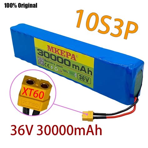 10S3P 36V Battery Ebike Battery Pack 18650 Lithium Ion Battery 500W