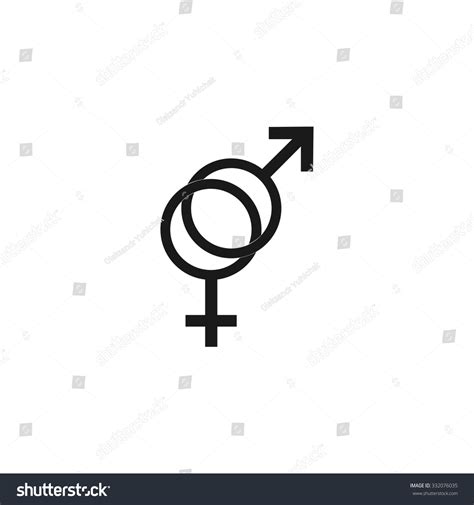 Male Female Sex Symbol Vector Illustration Stock Vector Royalty Free 332076035 Shutterstock