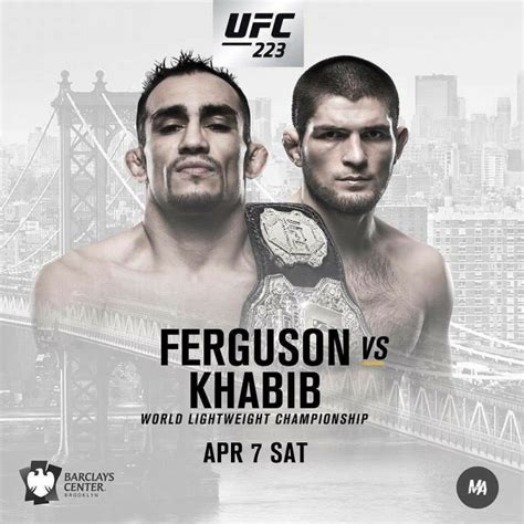 UFC 223 official video trailer released for Ferguson-Khabib - Martial ...