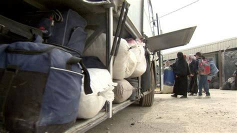 Desperate Syrian Refugees Return To War Zone Bbc News