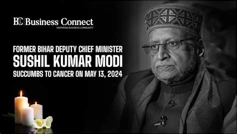 Former Bihar Deputy Cm Sushil Kumar Modi Succumbs To Cancer On May 13 2024