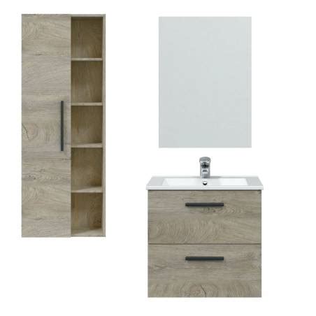 Pack mueble Baño con espejo Miami lavabo Col Topmueble