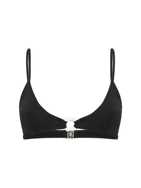 Haut de bikini détail anneau poupy Leslie Amon Femme Luisaviaroma