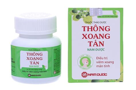 Thuốc Trị Viêm Xoang Thông Xoang Tán Nam Dược Lọ 50 Viên