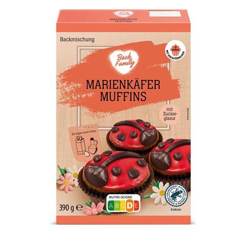 BACK FAMILY Motiv Backmischungen Marienkäfer Muffin ALDI SUISSE