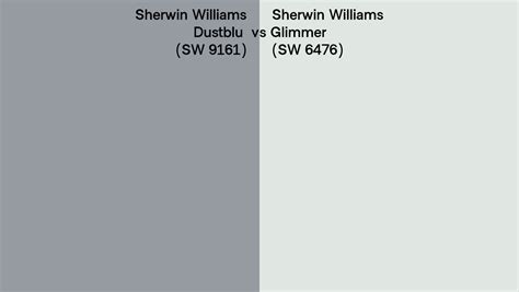 Sherwin Williams Dustblu Vs Glimmer Side By Side Comparison