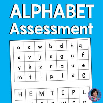 Alphabet Recognition Assessment Sheets Letter Naming Sounds Fluency