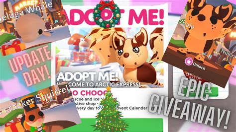 Adopt Me Christmas Update And Giveaway Youtube