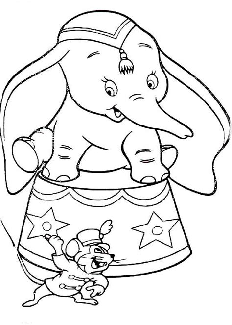 Desenhos Do Dumbo Para Colorir E Pintar