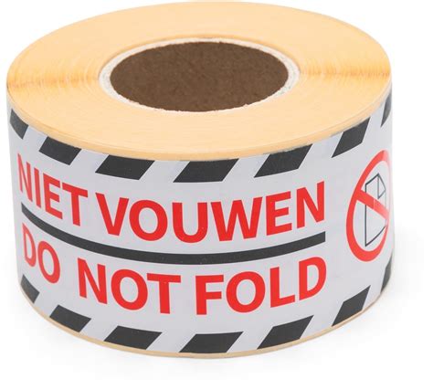 Rillprint Etiketten Niet Vouwen Ft X Mm Rol Van Stuks Bij