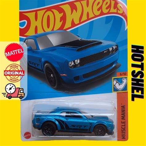 Carrinho Hot Wheels Lote H DODGE CHALLENGER SRT DEMON Edição Muscle Mania