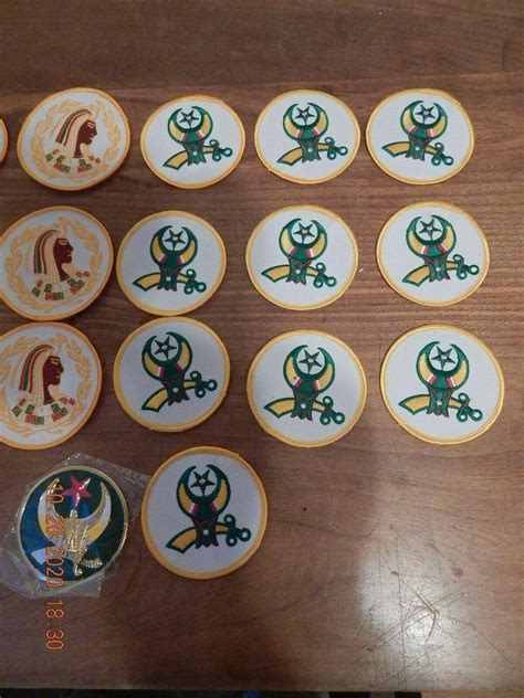 Masonic / Freemason / Shriner EGYPTIAN PATCH 3" Round, LARGE LOT