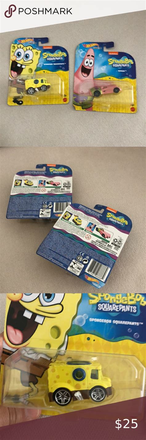 Hot Wheels Spongebob Squarepants And Patrick Character Cars Nip Spongebob Squarepants