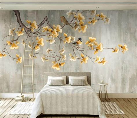 Murales Flor planta y pétalo nr u14942 Uwalls co uk