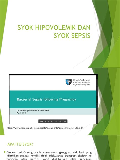 Syok Hipovolemik Dan Syok Sepsis Pdf