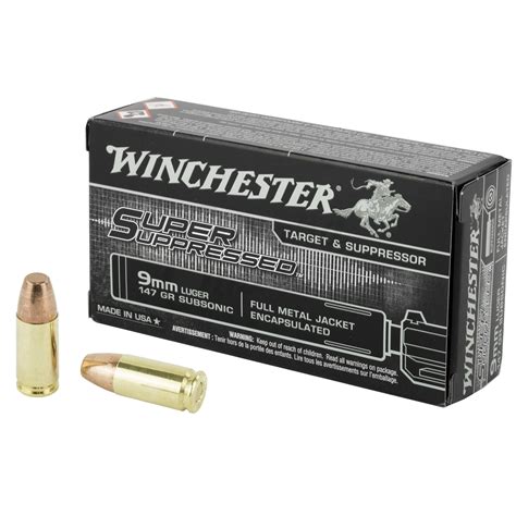 Mm Grain Fmj Encapsulated Winchester Super Suppressed