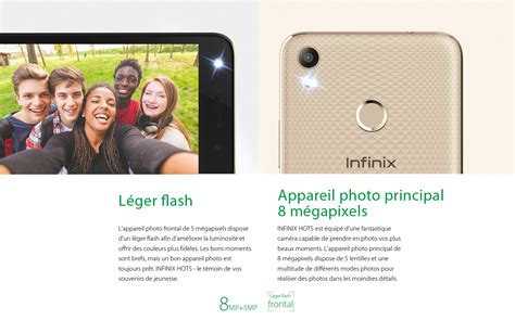 Infinix Hot X C Ecran HD Mémoire Go RAM Go Dual Sim G Empreinte digitale