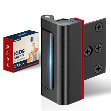 Buzztech Home Security Door Lock, Door Locks for Kids Safety with 8