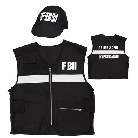 Fbi Vest En Cap Crime Scene Investigation Volwassen