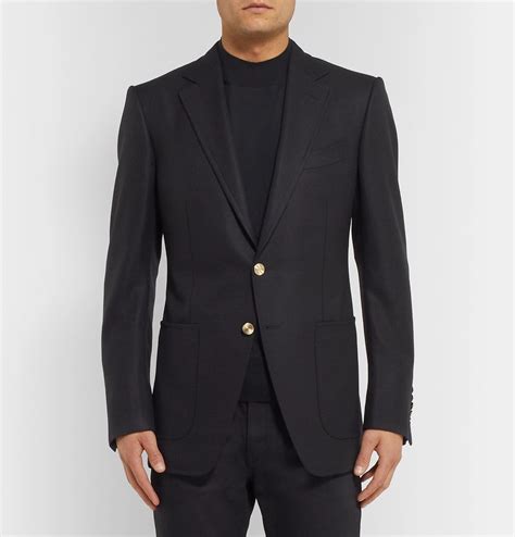 Tom Ford Midnight Blue O Connor Slim Fit Wool And Mohair Blend