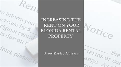 How To Increase The Rent On Your Florida Rental Property