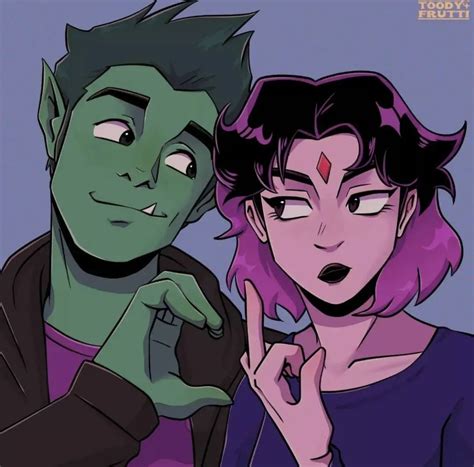 Teen Titans Fanart Teen Titans Go Teen Titans Raven Raven Beast Boy