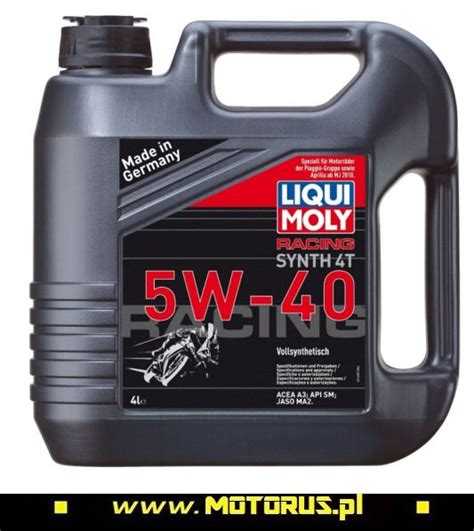 LIQUI MOLY 5W40 Race 4T Olej silnikowy syntetyczny do motocykli 4 litry