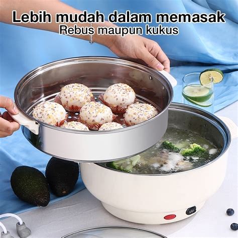 Jual Panci Listrik Serbaguna Electric Cooking Pot Free Steamer