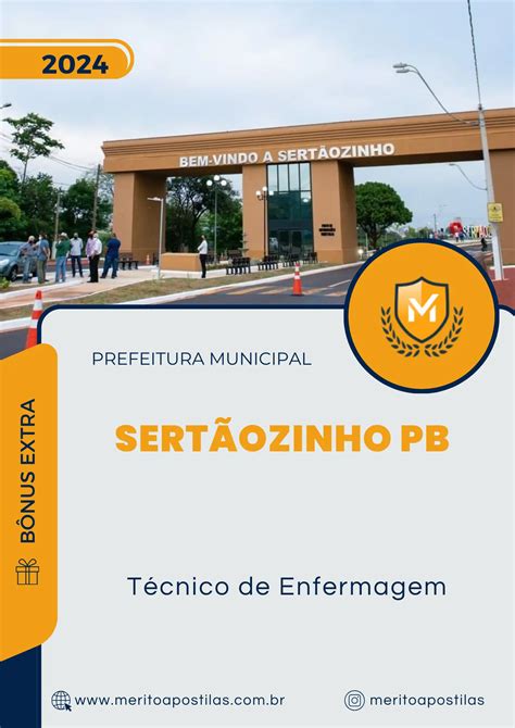 Apostila Técnico de Enfermagem Prefeitura de Sertãozinho PB 2024