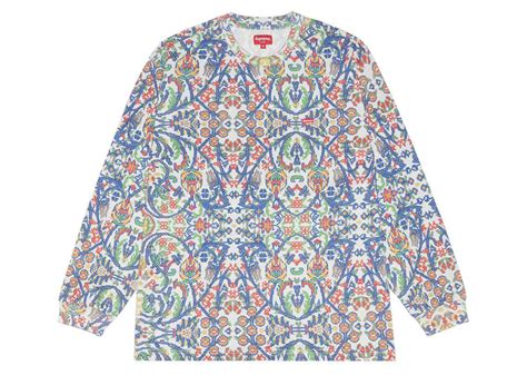 Supreme Small Box L S Tee Tapestry Ss