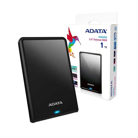EXTERNAL PORTABLE HDD ADATA HV620S 1TB BLACK - watanimall