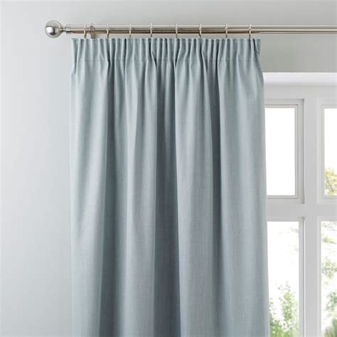 Solar Duck Egg Blackout Pencil Pleat Curtains Dunelm