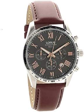 Lorus Mens Chronograph Quartz Watch With Leather Strap Rt Gx