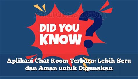 Aplikasi Chat Room Terbaru Lebih Seru Dan Aman Untuk Digunakan