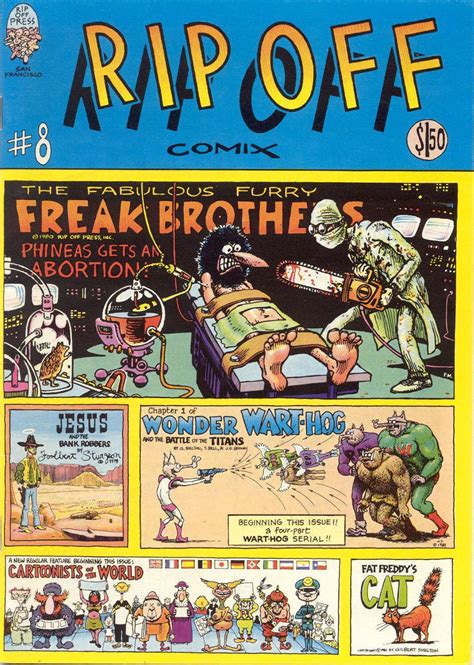 Rip Off Comix Fn Rip Off Underground Freak Brothers Wonder Wart