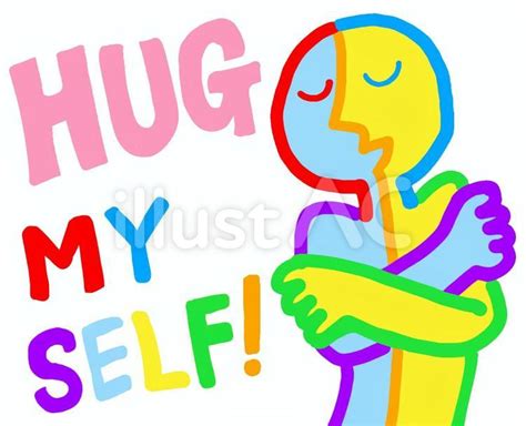 自分を抱きしめて Hug Myselfイラスト No 2146478｜無料イラスト・フリー素材なら「イラストac」