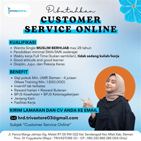 Lowongan Kerja Customer Service Online Di Trivastore Lokerjogja Id