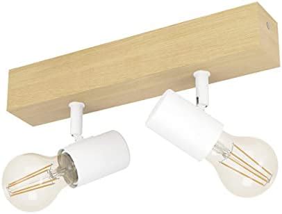 Eglo Lampada Da Soffitto Townshend Plafoniera Vintage A Due Punti