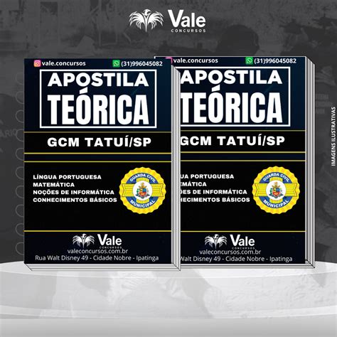 APOSTILA TEÓRICA GCM TATUÍ SP LIVRARIA VALE CONCURSOS Hotmart