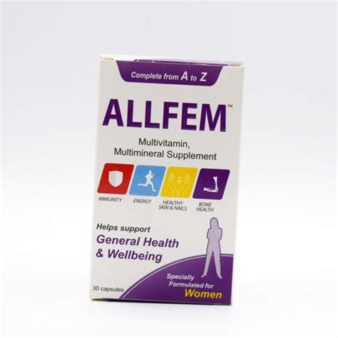 Allfem Multivitamin Multimineral Supplement Specially Formulated for ...