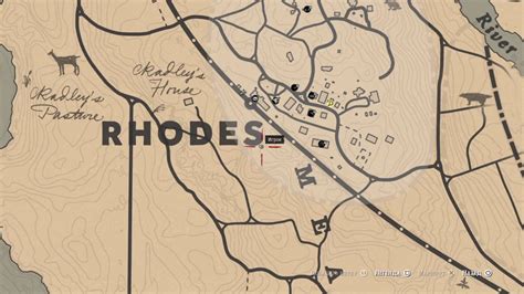 Rhodes RDR2 Map