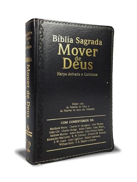 B Blia Mover De Deus Letra Grande Harpa Avivada Preta Gerizimbooks