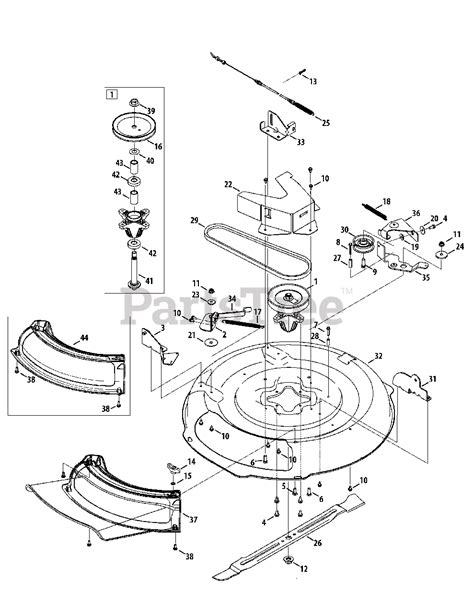 Troy Bilt Push Mower Parts Diagram