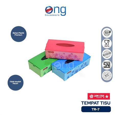 Jual Tempat Tisu Tisue Tissue Dispenser Plastik Kotak S Lion Star Tr