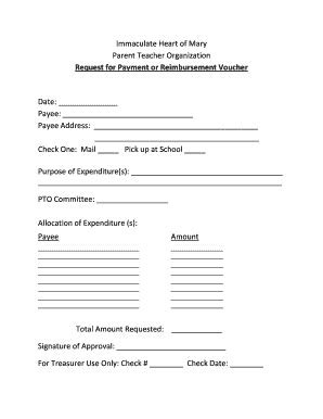 Fillable Online Ihmindy PTO Request For Reimbursement BFormb