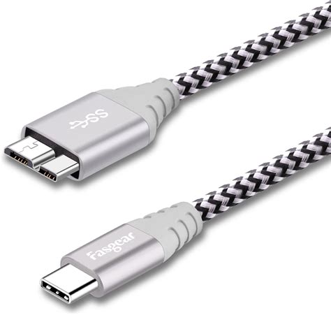 Amazon Fasgear Usb C To Micro B Cord Pack Nylon Braided Metal