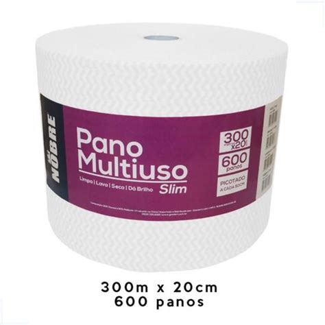 Pano Perfex Multiuso Limpeza Branco Rolo M Picotado Nobre Pano