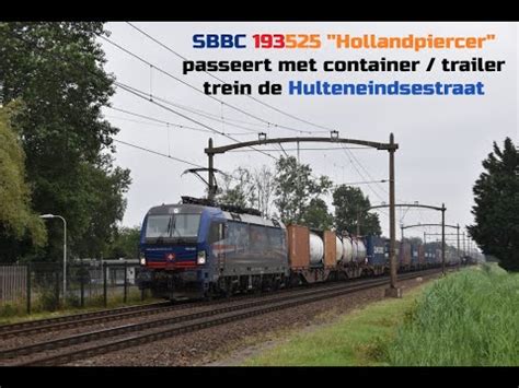 K Sbbc Passeert Met Container Trailer Trein De